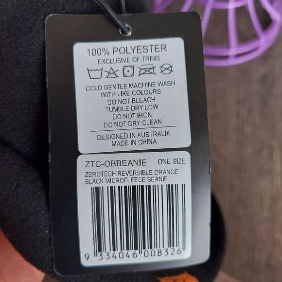 ZERO TECH REVERSIBLE MICROFLEECE BEANIE - Picture 5 of 5